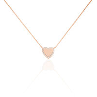 Collier Tylvina Argent Rose Oxyde De Zirconium
