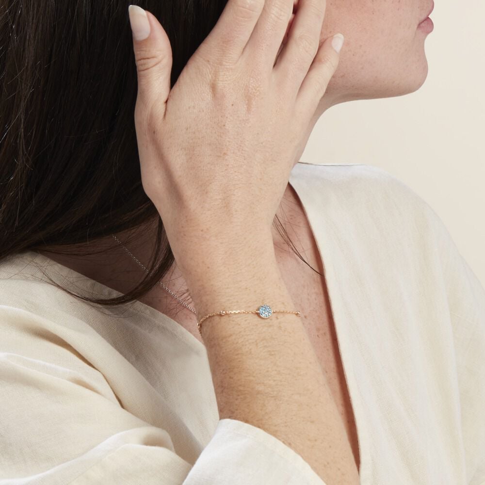 Bracelet Plaqué Or Jaune Mikayla Oxydes De Zirconium - Bracelets Medailles Femme | Marc Orian