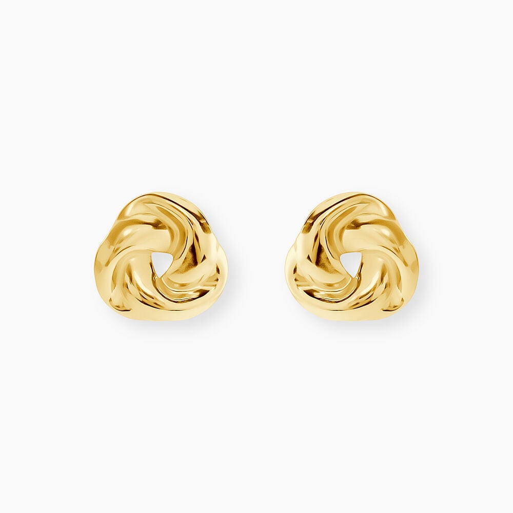 Boucles D'Oreilles Puces Sema Acier Jaune - Puces Femme | Marc Orian