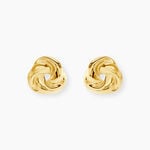 Boucles D'Oreilles Puces Sema Acier Jaune - Puces Femme | Marc Orian