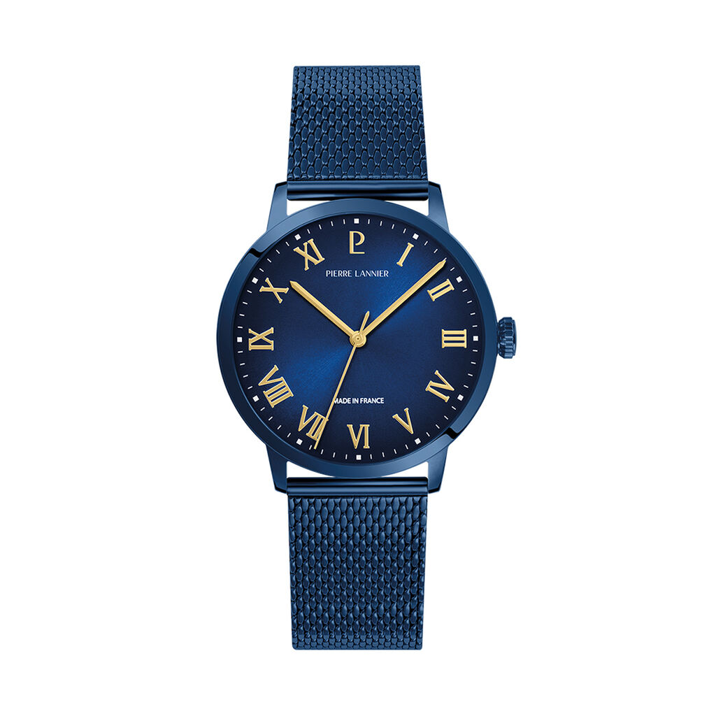 Montre Pierre Lannier Lannier Interval Bleu - Montres &eacute;tanches Homme | Marc Orian