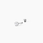 Piercing D'oreilles Joanina 2 Or Blanc Oxyde - Piercings Femme | Marc Orian