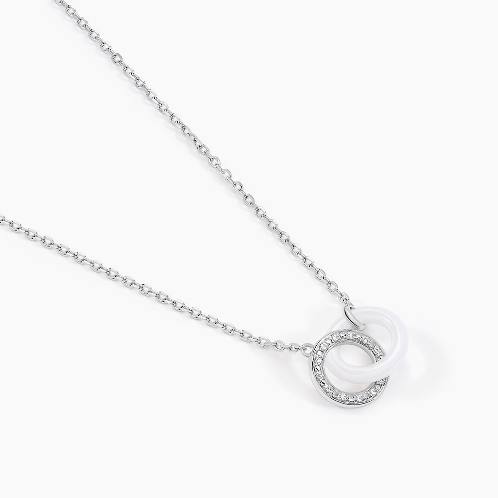 Collier Grizzel Argent Blanc Oxyde De Zirconium - Colliers avec pierres Femme | Marc Orian