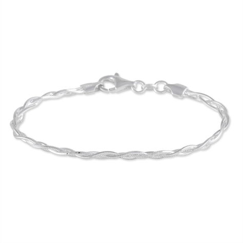 Bracelet Eira Argent Blanc - Bracelets mailles Femme | Marc Orian