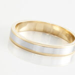 Alliance Hevan Ruban Or Bicolore - Alliances duo Unisex | Marc Orian