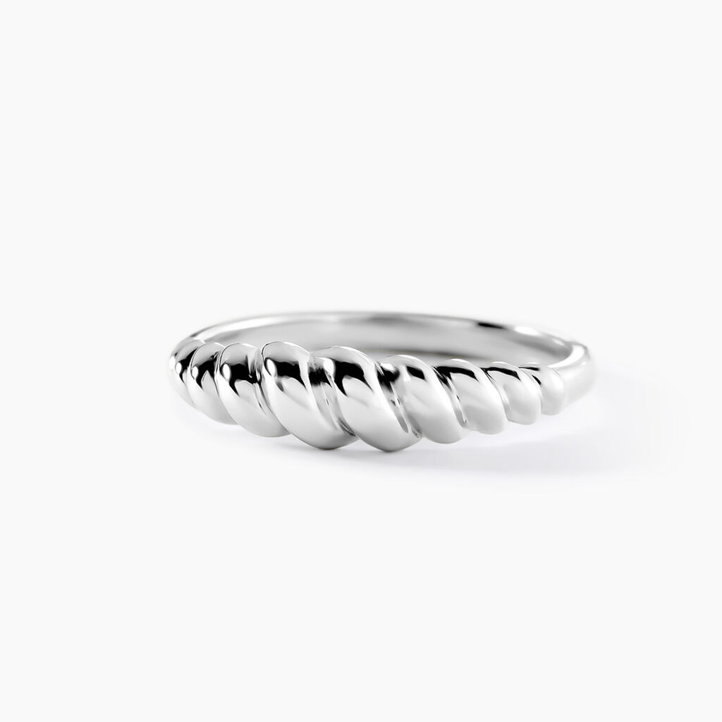 Bague Croissant Argent Blanc - Bijoux fantaisie Femme | Marc Orian