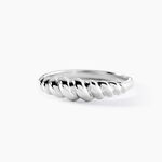 Bague Croissant Argent Blanc - Bijoux fantaisie Femme | Marc Orian