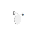 Bijoux D'oreilles Aleksandra Argent Blanc Oxyde De Zirconium - Piercings d'oreilles Femme | Marc Orian
