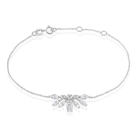 Bracelet Kaelle Or Blanc Oxyde De Zirconium - Bracelets cha&icirc;nes Femme | Marc Orian
