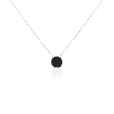 Collier Damioen Argent Blanc Agate - Colliers avec pierres Femme | Marc Orian