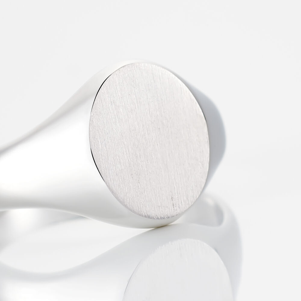 Chevalière Karl Argent Blanc - Bijoux personnalisés Homme | Marc Orian