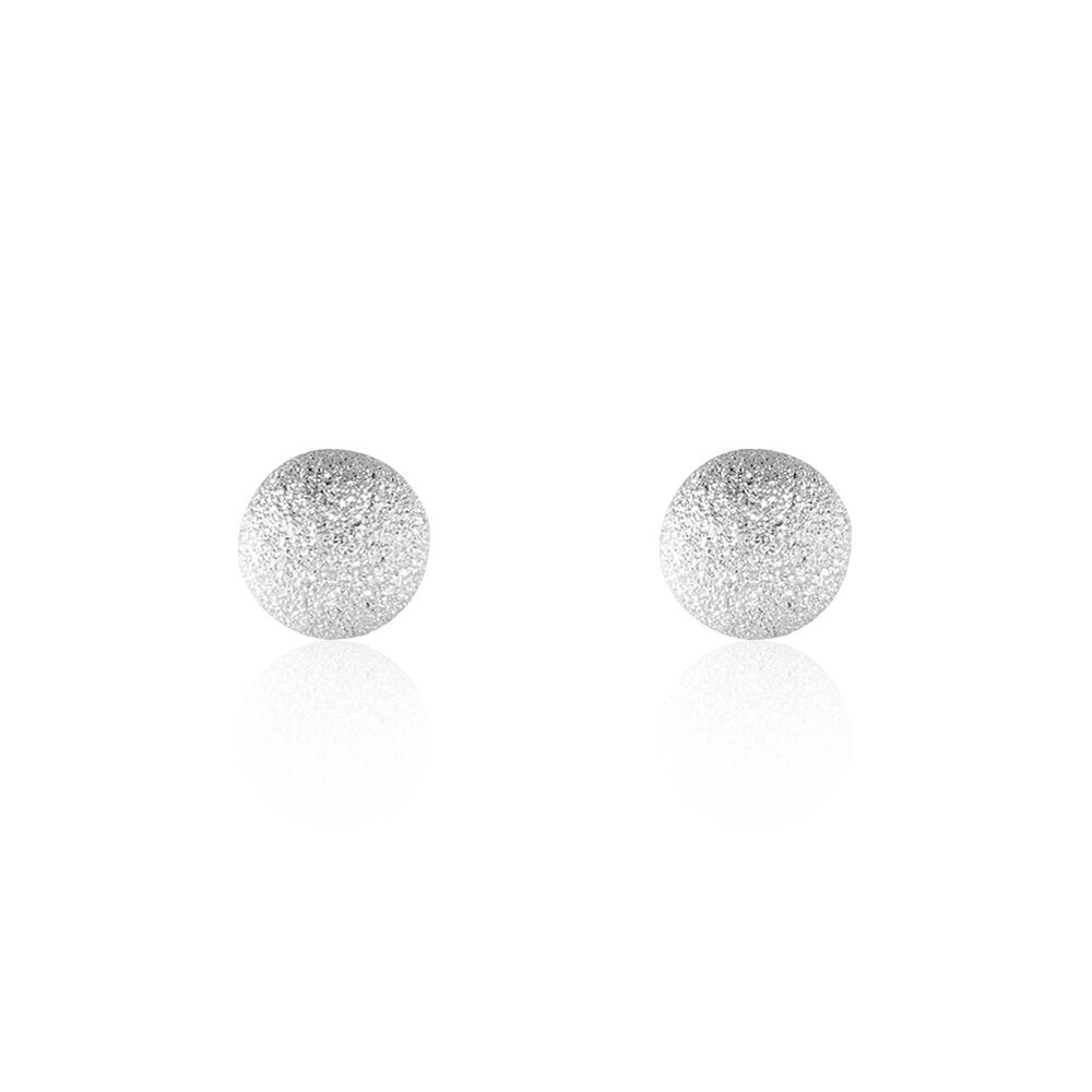 Boucles D'oreilles Puces Ayana Argent Blanc - Puces Femme | Marc Orian