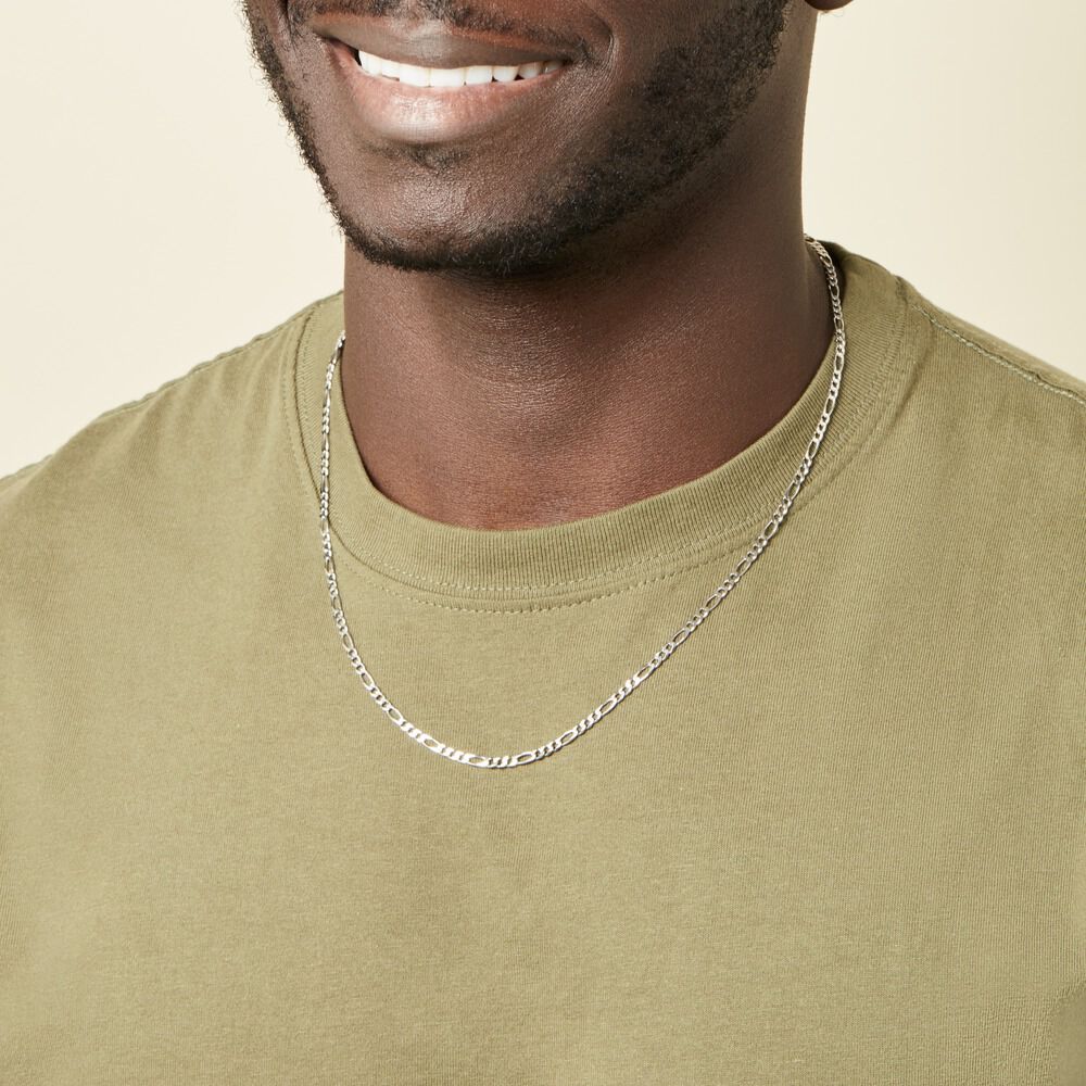 Collier Vivian Argent Blanc - Chaines Homme | Marc Orian