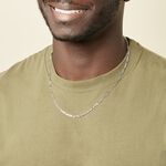 Collier Vivian Argent Blanc - Colliers fantaisie Homme | Marc Orian