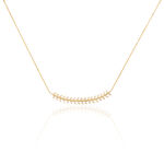 Collier Fabrizia Plaqu&eacute; Or Jaune Oxyde De Zirconium - Colliers avec pierres Femme | Marc Orian