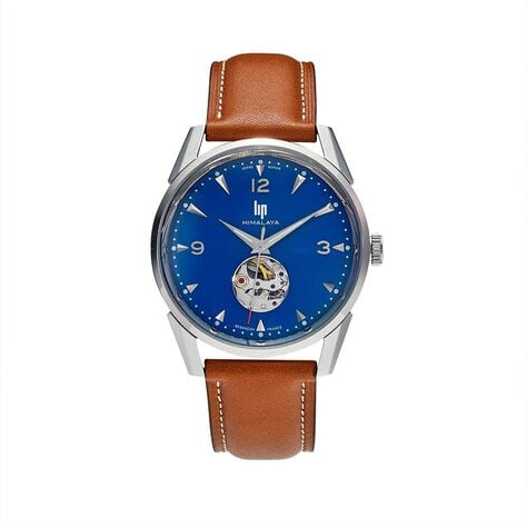 Montre Lip Himalaya C&oelig;ur Battant 40 Bleu - Montres automatiques Homme | Marc Orian