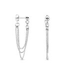 Boucles D'oreilles Pendantes Argent Blanc Novia - Pendantes Femme | Marc Orian