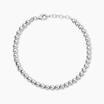 Bracelet Ciska Argent Blanc - Bracelets fantaisie Femme | Marc Orian