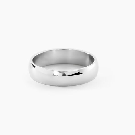 Alliance Aphroditia Demi Jonc Bombe Platine Blanc - Alliances duo Unisex | Marc Orian