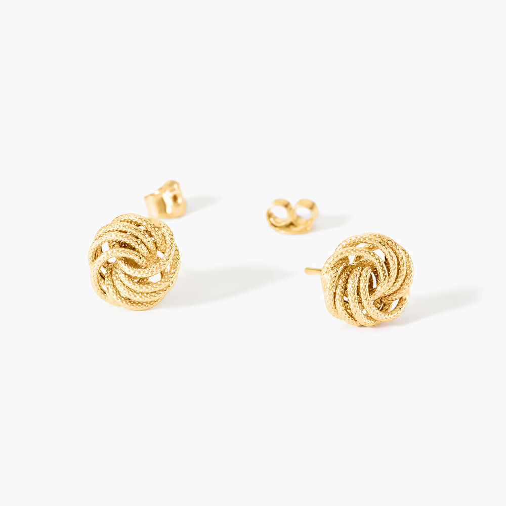 Boucles D'Oreilles Puces Ayishah Or Jaune - Puces Femme | Marc Orian