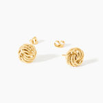 Boucles D'Oreilles Puces Ayishah Or Jaune - Puces Femme | Marc Orian