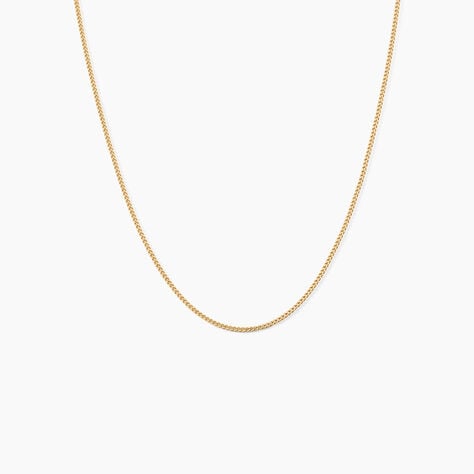 Chaîne Ixia Maille Gourmette Diamantee Or Jaune - Chaînes Famille | Marc Orian