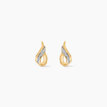 Boucles D'oreilles Puces Anila Gouttes Or Bicolore - Puces Femme | Marc Orian