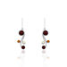 Boucles D'oreilles Pendantes Alexa Argent Blanc Ambre - Pendantes Femme | Marc Orian