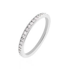 Alliance Laurie Demi-tour Or Blanc Diamant - Alliances Femme | Marc Orian