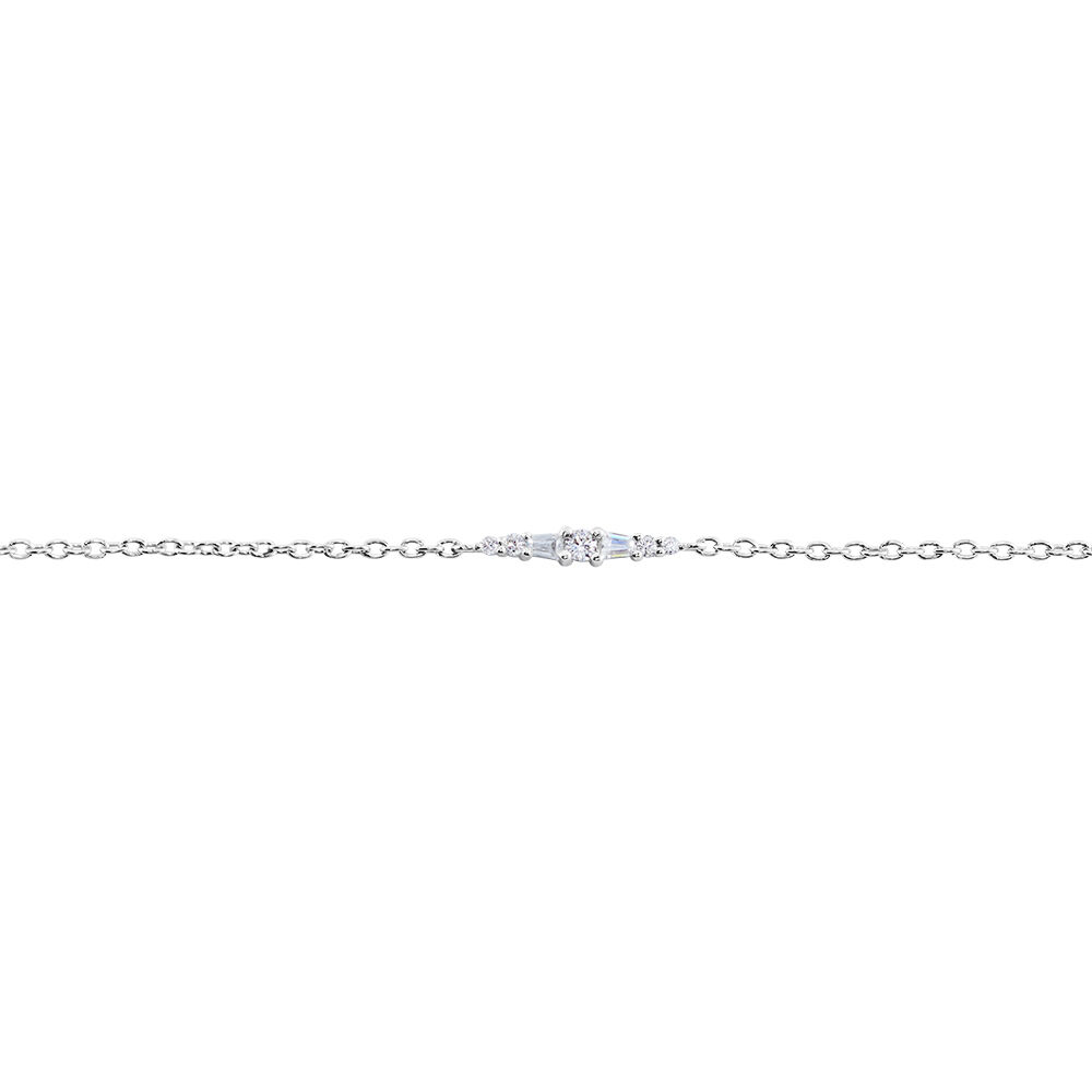 Bracelet Adriaan Argent Blanc Oxyde De Zirconium - Bracelets chaînes Femme | Marc Orian