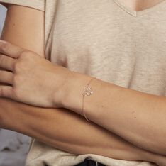 Bracelet Tyfen Argent Rose - Bracelets chaînes Femme | Marc Orian