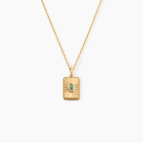 Collier Acapulco Plaqué Or Jaune Aventurine - Colliers avec pierres Femme | Marc Orian