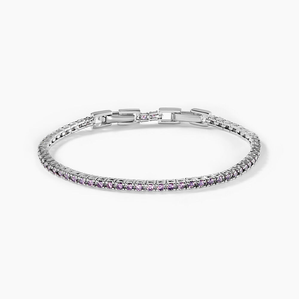 Bracelet Rio Argent Blanc Oxyde De Zirconium - Bracelets cha&icirc;nes Femme | Marc Orian