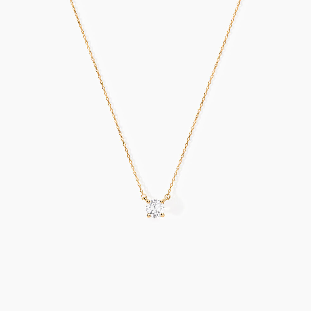 Collier Nilay Plaque Or Doré Oxyde De Zirconium - Colliers avec pierres Femme | Marc Orian