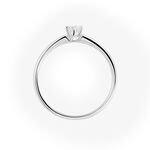 Bague Solitaire Ihsane Or Blanc Diamant - Solitaires Femme | Marc Orian