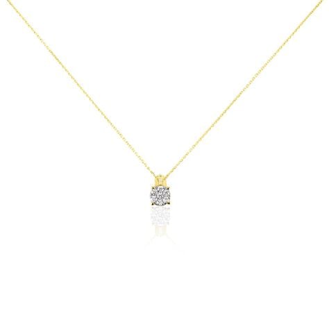 Collier Kate Or Blanc Diamant Synth&eacute;tique - Colliers avec pierres Femme | Marc Orian