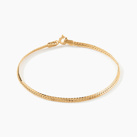 Bracelet Femme En Or 18 Carats Maille Corde – 21 Cm Neuf Et Original