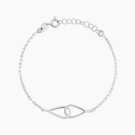 Bracelet Les Inseparables Argent Blanc - Bracelets Anneaux Entrelaces Femme | Marc Orian