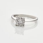 Bague Solitaire Or Blanc Dream Diamants - Parures de mariage Femme | Marc Orian