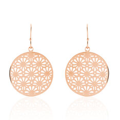 Boucles D'oreilles Pendantes Lace Acier Rose - Boucles d'oreilles Pendantes Femme | Marc Orian