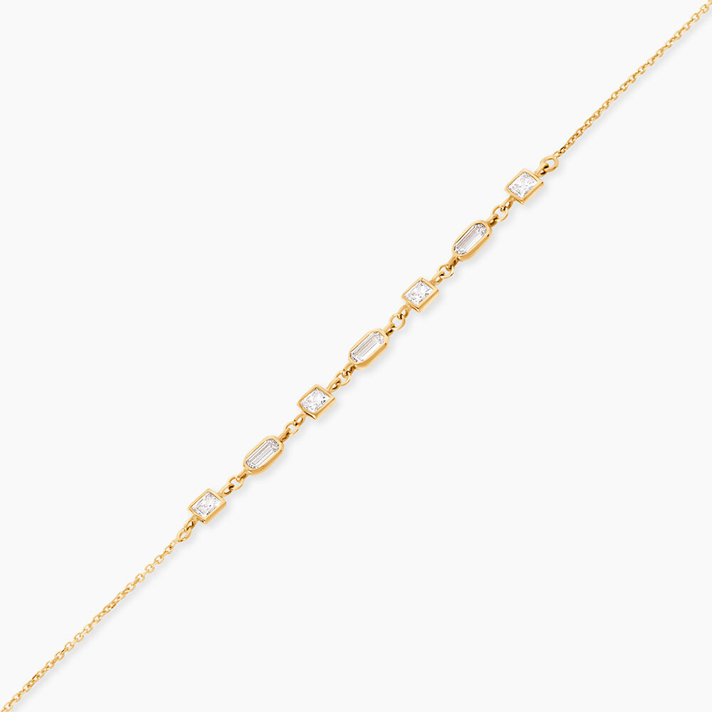 Bracelet Or Jaune Mercy Oxyde De Zirconium - Bracelets cha&icirc;nes Femme | Marc Orian