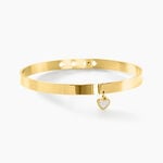 Bracelet Jonc Big Love Acier Jaune Cristal - Bracelets joncs Femme | Marc Orian
