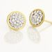 Boucles D'oreilles Puces Edmee Cercle 0 Or Jaune Strass - Puces Femme | Marc Orian
