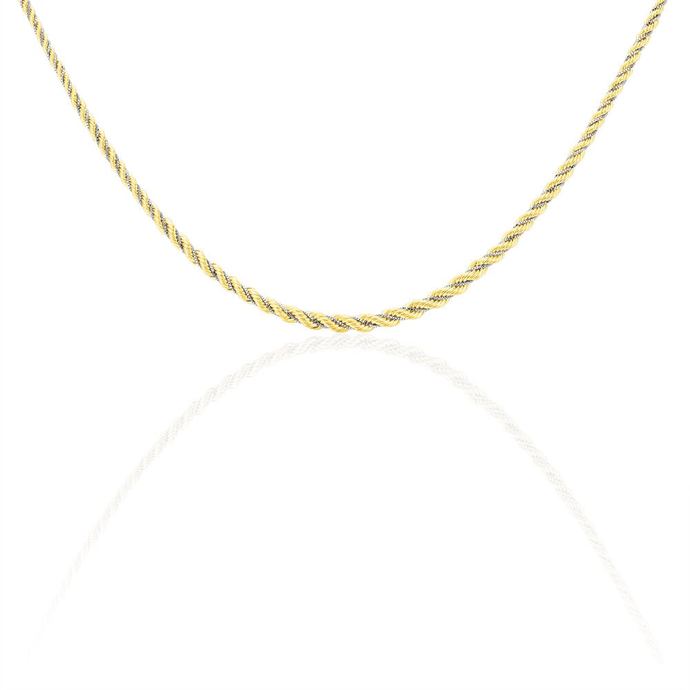 Collier Jerryenne Danilo Maille Corde Et Venitienne Or Bicolore - Chaines Femme | Marc Orian