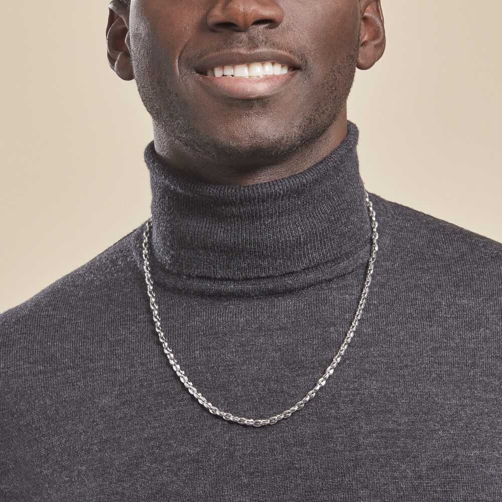 Collier Jourdan Homme Mikeno Acier Blanc - Fête des pères Homme | Marc Orian