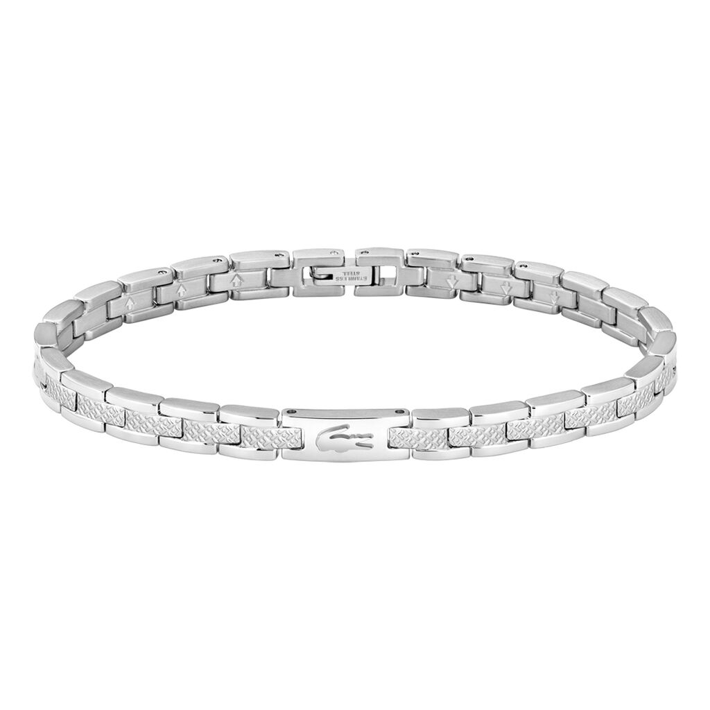 Bracelet Lacoste Metropole Acier Blanc - Bracelets cha&icirc;nes Famille | Marc Orian