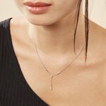 Collier Bormana Argent Blanc Oxyde De Zirconium - Colliers avec pierres Femme | Marc Orian