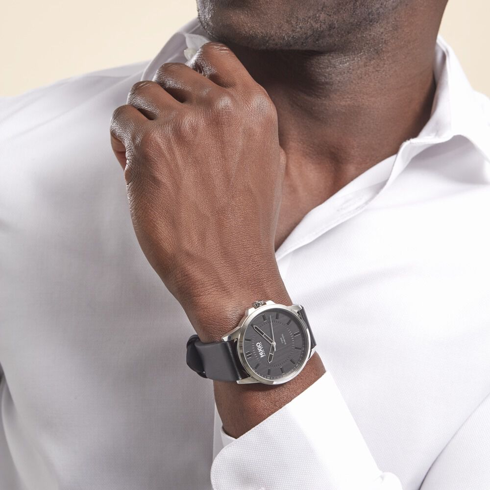 Montre Hugo First Noir - Montres classiques Homme | Marc Orian