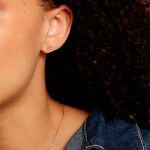 Boucles D'oreilles Puces Athanas Or Jaune Oxyde De Zirconium - Puces Femme | Marc Orian