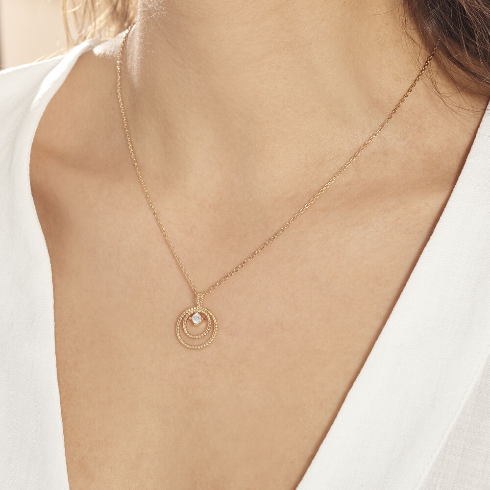 Collier Plaqué Or Jaune Danys Oxyde De Zirconium - Colliers avec pierres Femme | Marc Orian